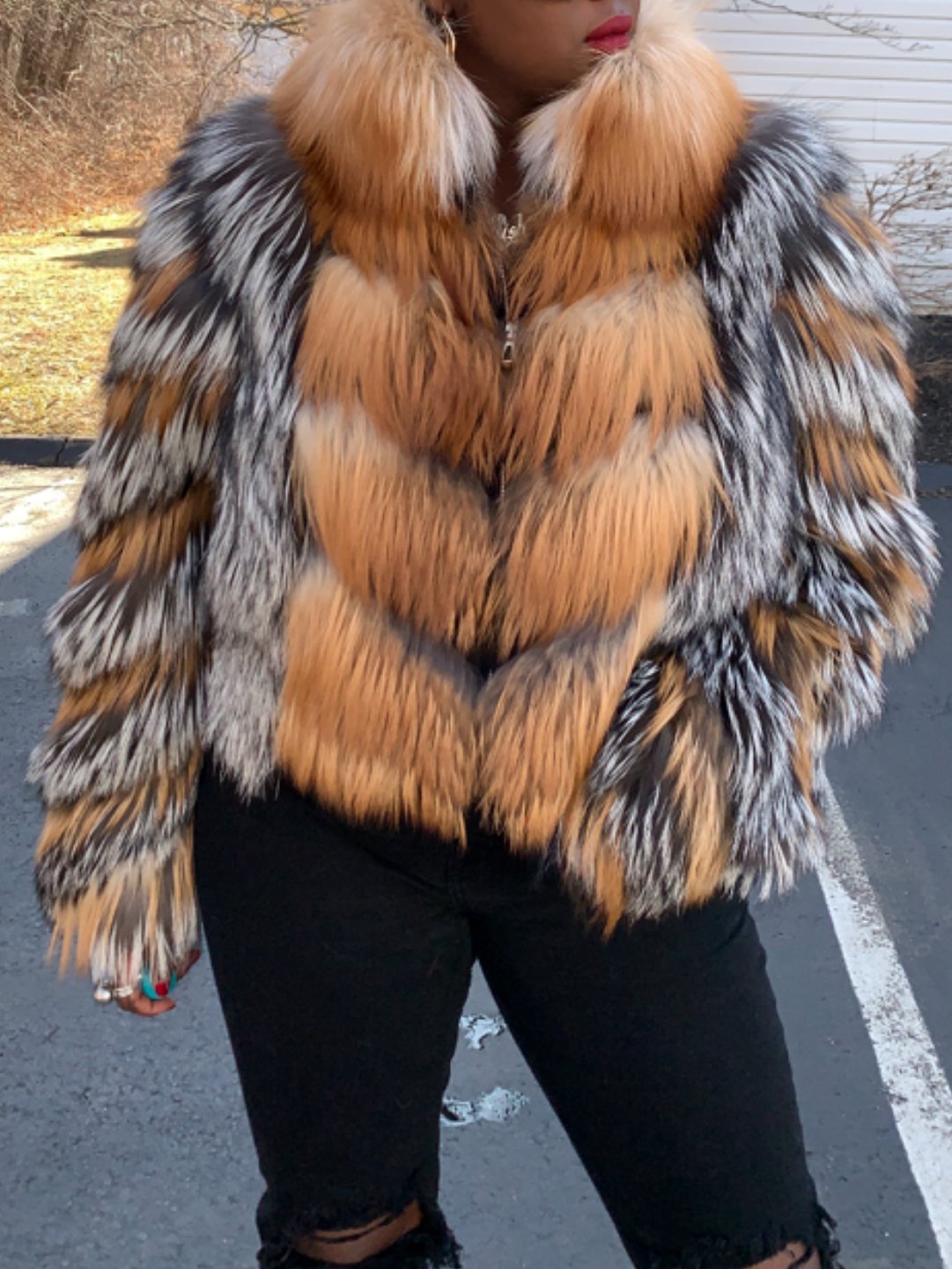 Fox Fur Patchwork Jacket（✔️Free shipping）